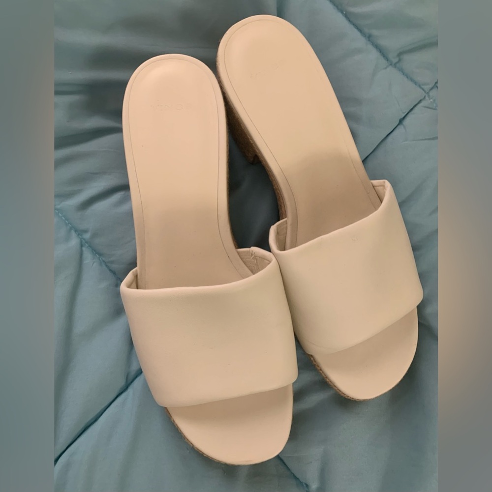 Vince Cream Mules - Picture 2 of 4